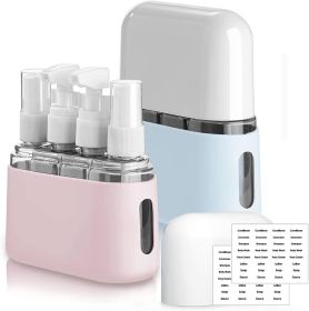Travel Bottle Set, 8-Pack TSA Approved Travel Size Bottles, Travel Container Dispenser, Travel Shampoo Bottles for Cosmetics Conditioner and Loti