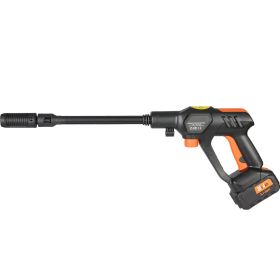 Cordless Pressure Washer, 652-PSI 1.1 GPM Portable Power Cleaner, Handheld High-Pressure Car Washer Gun with 4.0Ah Battery, Charger, 6-in-1 Nozzl